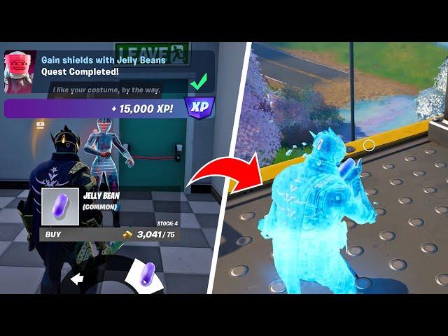 Gain shields with Jelly Beans - Fortnitemares Quests Fortnite