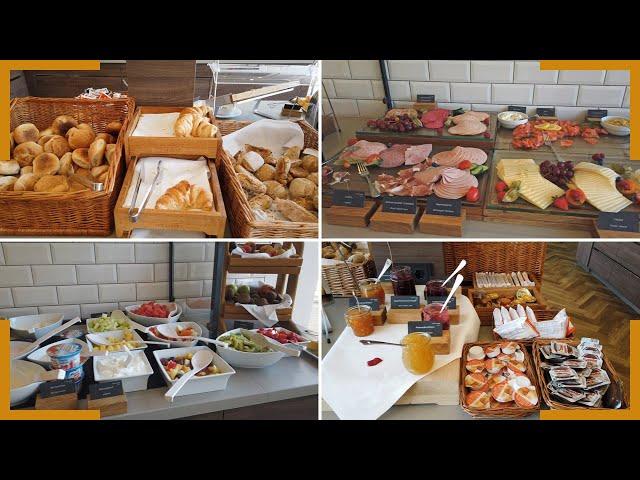 Frühstück im Courtyard Wolfsburg | Frühstücksbuffet Rundgang | 4K