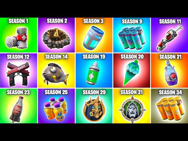 Evolution of Healing Items in Fortnite (Chapter 1 Season 1 - Chapter 6 Season 2)