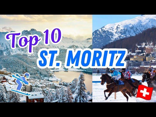 TOP 10 things to do in ST MORITZ, SWITZERLAND | Luxury Swiss village tour, Glacier Express, & more!