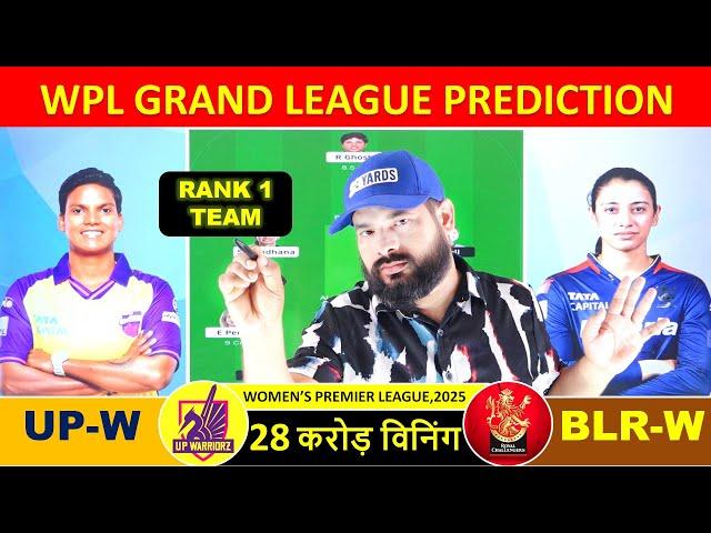 WPL 2025 | UP-W vs RCB-W Match Prediction | UP Women vs Bangalore Women IPL Match Prediction