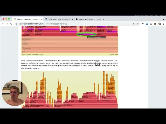 5mins of Postgres E5: Debugging a 100% CPU utilization spike with Postgres EXPLAIN and perf