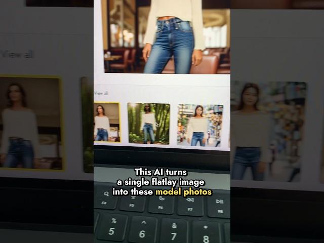Flatlay to model photos in just 20s 
