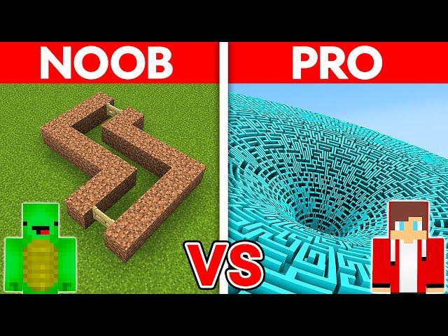 MIKEY vs JJ: NOOB vs PRO: BIGGEST MAZE HOUSE Build Challenge in Minecraft (Maizen)