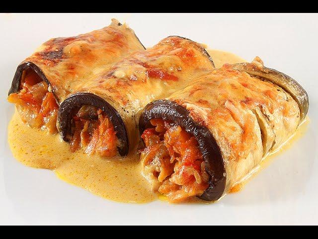 Рулетики из Баклажанов, Запечённые в Сливках. Просто Объедение!