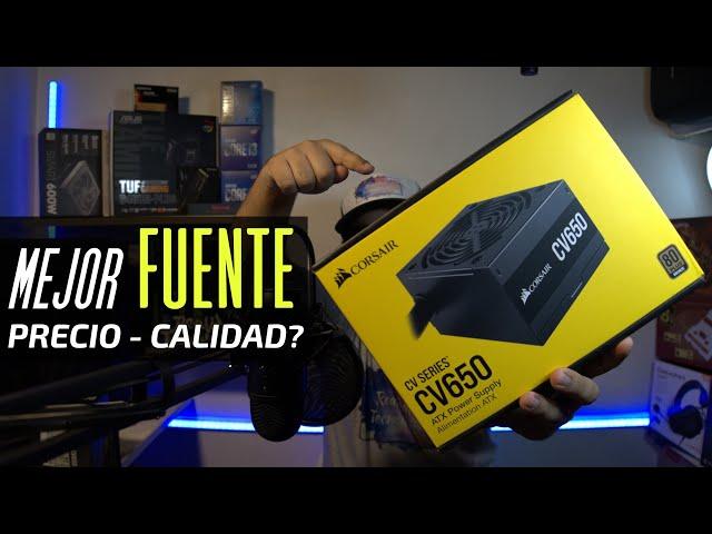 La mejor fuente GAMER para PC ¿Precio - Calidad? Review completo CORSAIR CV650 80 PLUS