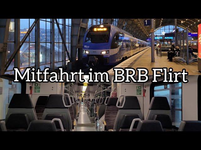 Mitfahrt im Flirt 3 (BR1429) der bayrischen Regiobahn auf den RE2