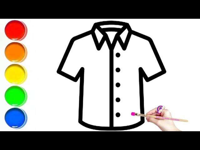 T-shirt Drawing,Painting and Coloring for Kids |How to Draw dress for men