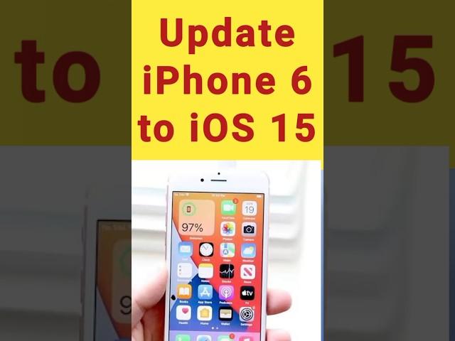 how to update iphone 6 to iOS 15 | how to upgrade iphone 6 to iOS 15 #viralshorts