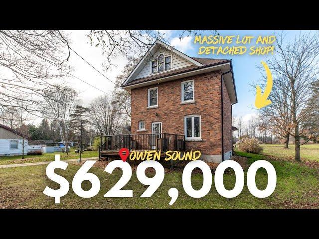 Sold! A $629,000  2.5 Storey Century home on one of the biggest lots in Owen Sound.