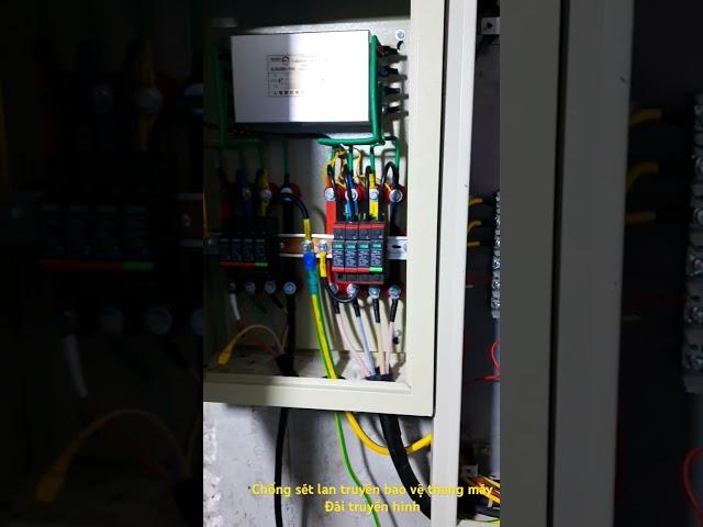 Chống sét lan truyền bảo vệ thang máy #chongset ##chongsetlantruyen #electrician #electric