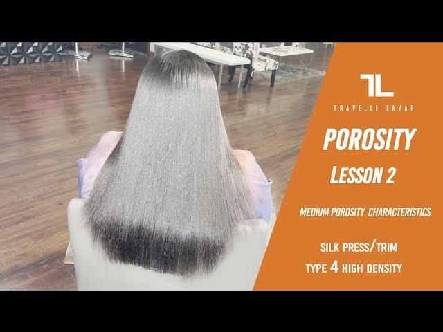 ️Porosity Lesson 2 - Silk Press  & Detailed Trim on Medium Porosity Hair