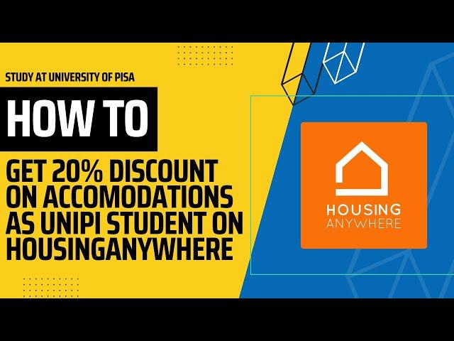 Webinar on How to Book Accommodations on Housing Anywhere as UNIPI student and get 20% Discount.