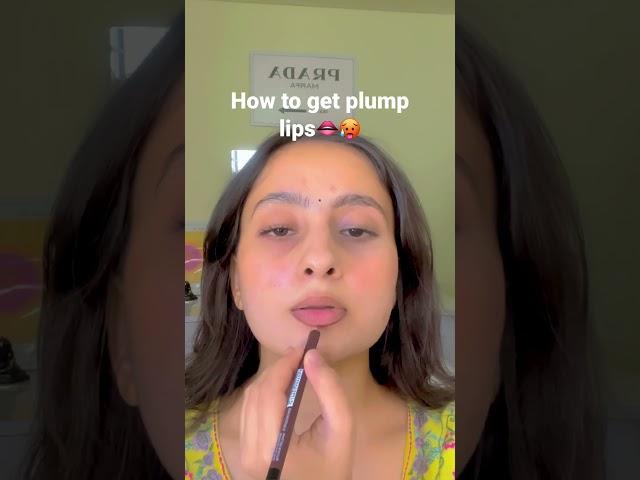 How to get plump lips🫣 #makeuptutorial #fashionshorts #pinterest #aesthetic #ideas #makeup