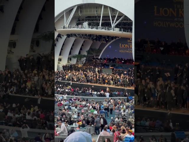 “Disney’s The Lion King 30th Anniversary” Cast and Crew Take a Group Photo Hollywood Bowl 6/25/2024