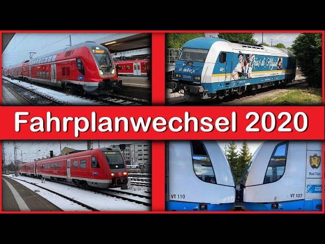 Fahrplanwechsel in Bayern | Alle Neuerungen | 2020