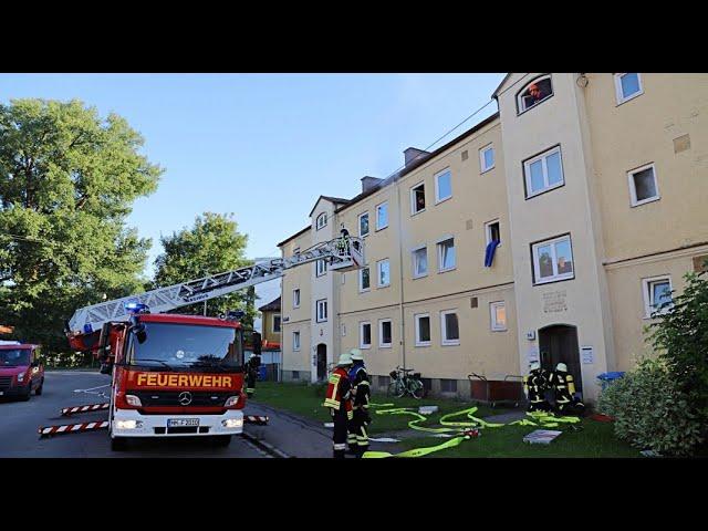 Memmingen | Siebdächer stellt Abbruchhaus für Feuerwehrgroßübung zur Verfügung