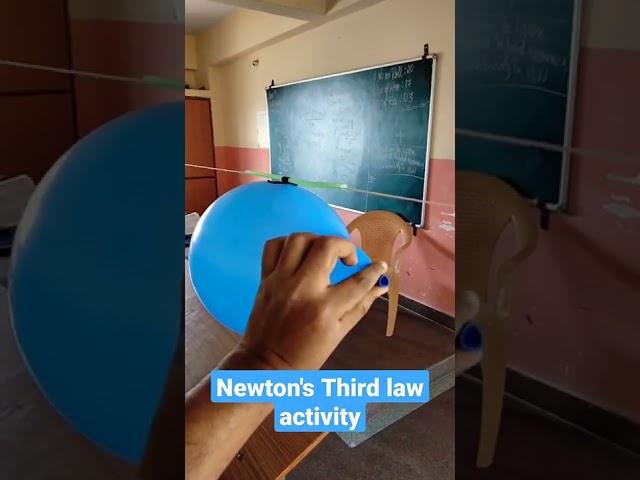 Classroom Experiments- Demonstrating Newton's third law