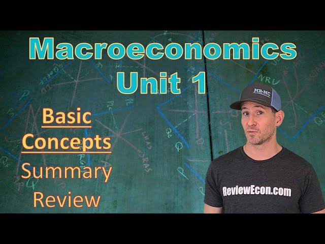 Macroeconomics Unit 1 COMPLETE Summary - Basic Economic Concepts