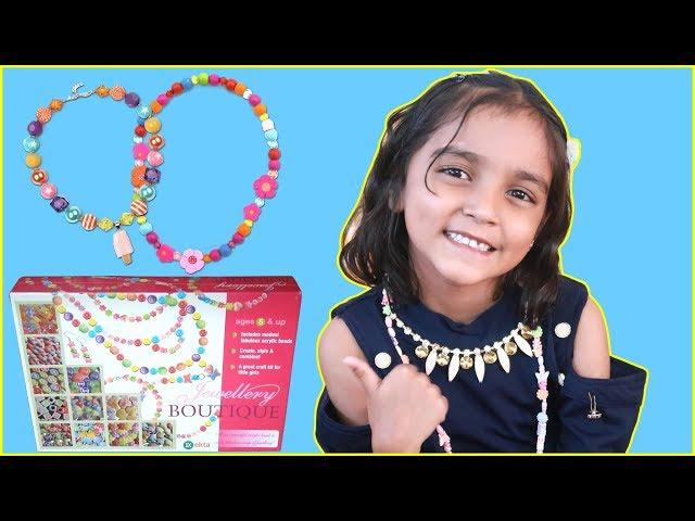 Necklace Making for kids | Necklace Game for Girls | Miss Anika