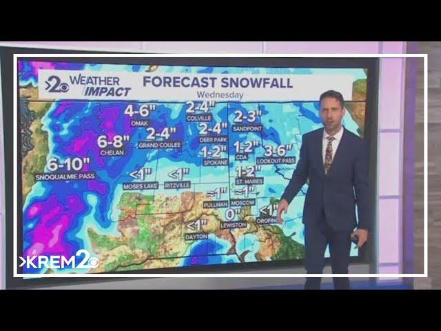 Weather Impact Alert | Snowfall in Washington & Idaho