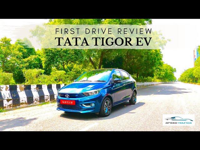 @tata.evofficial Tigor EV - First Drive Review #TigorEV #electricsedan #speedhounds