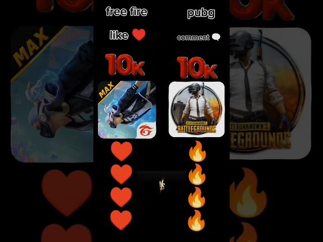 free fire vs pubg #freefire #vs #pubgmobile