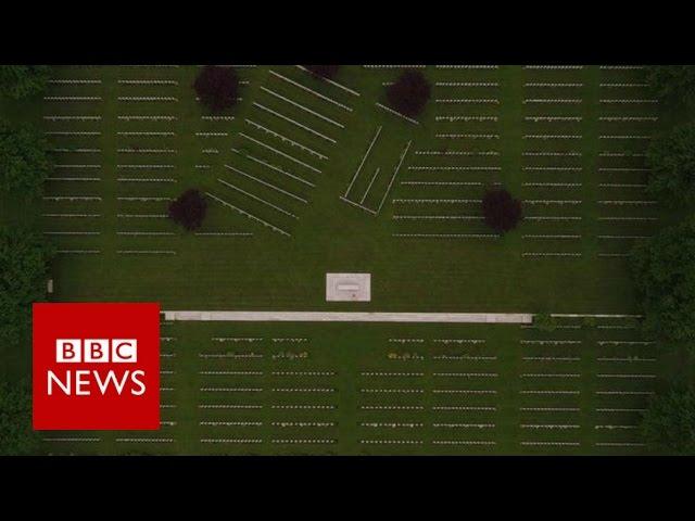 Drone reveals Somme battlefields 100 years on - BBC News