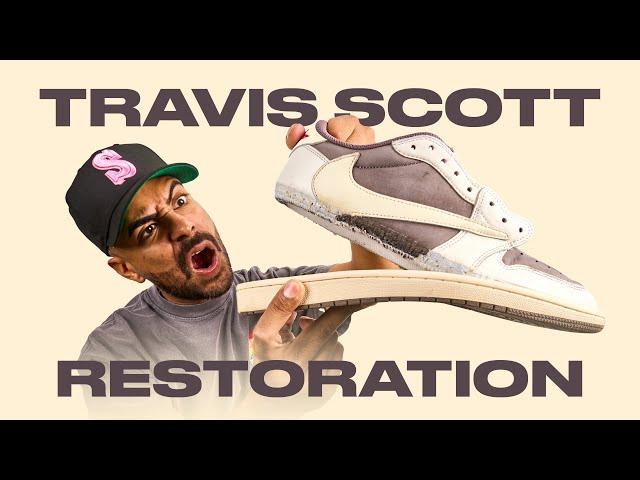 DESTROYED Jordan 1 Travis Scott Reverse Mocha Restoration