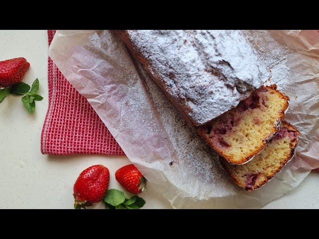 Ягідний СЕЗОН розпочато! || Полуничний хлібчик || Strawberry bread || Покроковий рецепт