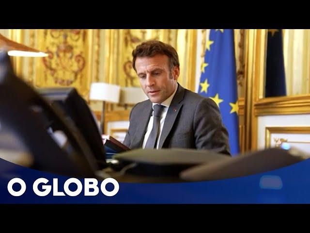 Presidente francês Emmanuel Macron parabeniza Lula pela eleição