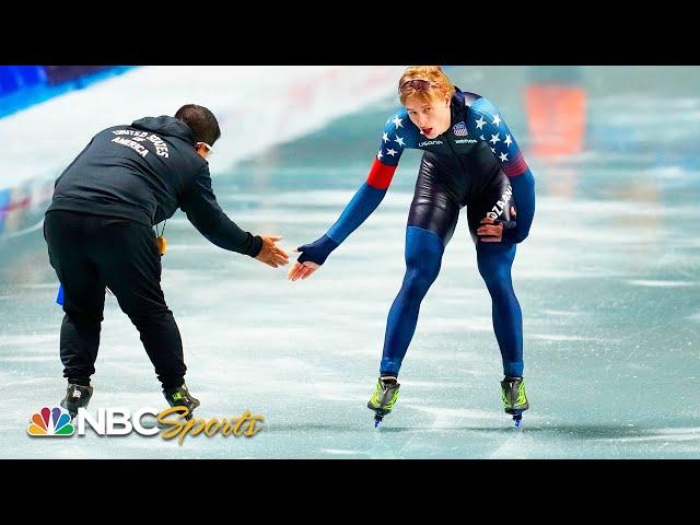 Jordan Stolz Breaks Nagano record with blazing 1000m win | NBC Sports