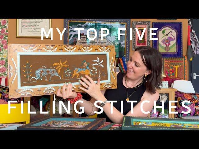 My Top 5 Embroidery Filling Stitches - The Fabled Thread