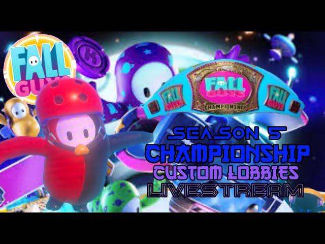 FALL GUYS LIVE | CUSTOM LOBBIES CHAMPIONSHIP | SEASON 5 | LIVE STREAM SERIES (PS4) #fallguys