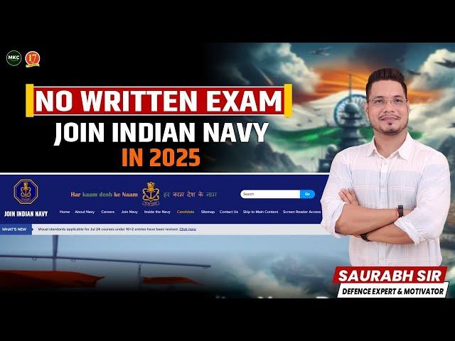 Golden Opportunity To Join Indian Navy Navy SSC IT New Vacancy 2025 | Complete Notification - MKC