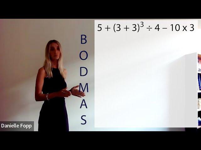 How to use BODMAS to solve an equation