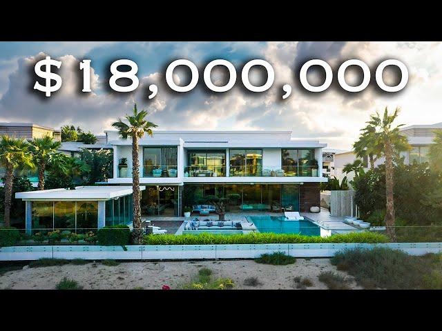 Touring A $18,000,000 Modern LA Style Mega Mansion On A Golf Course - Dubai Hills