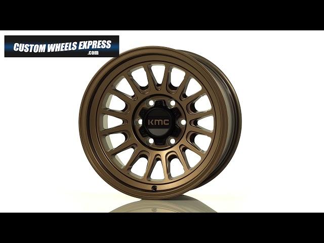 KMC Impact OL KM724 Matte Bronze Custom Wheel Spin