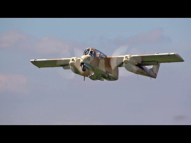 Rockwell OV-10 Bronco Agile Display at Hahnweide Airshow 2019