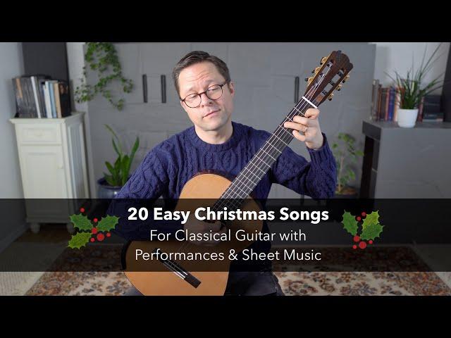 20 Easy Christmas Songs for Classical Guitar