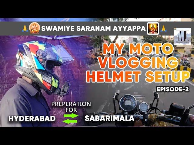 Motovlogging Helmet Setup