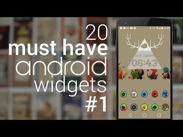 20 Must Have Android Widgets | #1