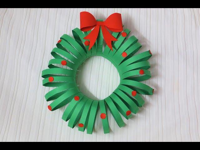 Easiest DIY Christmas Wreath | Paper Crafts | Christmas Decorations | Little Crafties