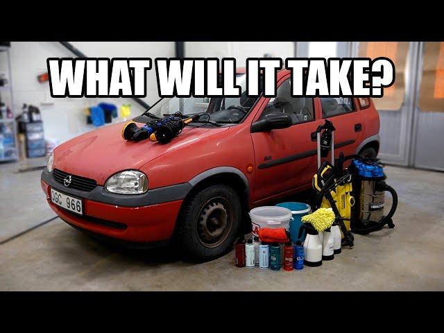 From Junkyard to Showroom - Full Exterior Detail and Restoration on my £300 Opel Corsa