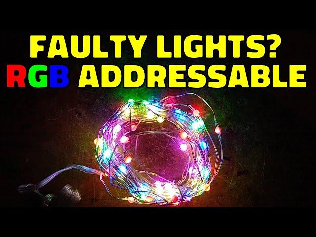 Exploring a faulty set of addressable resin blob LEDs - with schematic