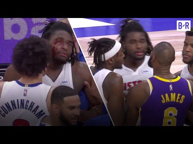 LeBron James Gets EJECTED After Fight With Pistons' Isaiah Stewart