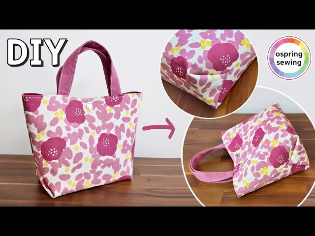 [DIY] Daily Tote Bag, Very Easy Making | Sewing a simple tote bag in 10 minutes! 