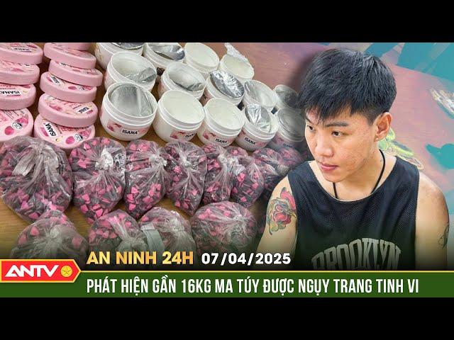 Gần 16 kg thuốc lắc được ngụy trang hộp mỹ phẩm, túi bánh kẹo | An ninh 24h ngày 7/4 | ANTV