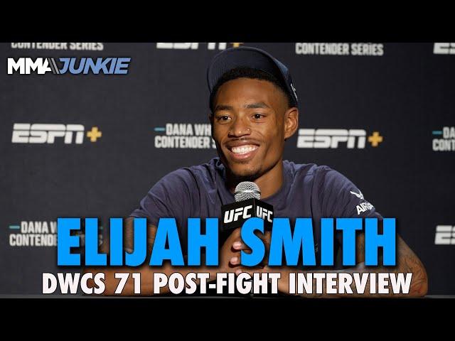 Elijah Smith, Son of UFC Veteran Gilbert, Reacts to Historic Contract Win | DWCS 72