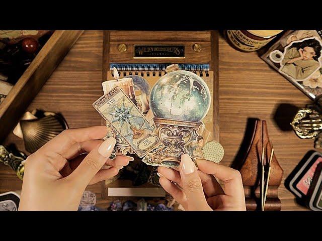 ASMR Immersive Art Journaling 🪔 빈티지 아트 다꾸 Scrapbooking | Junk Journal Ideas | hwaufranc